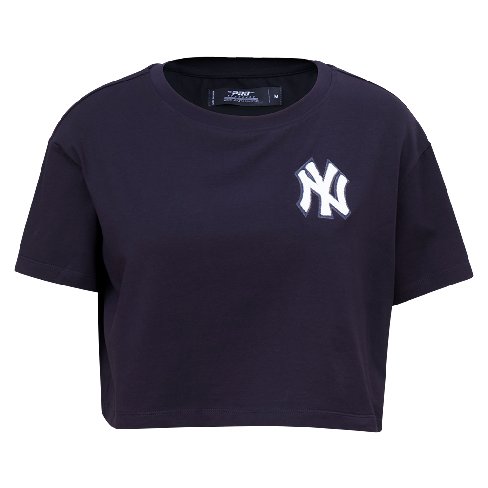 MANGA CORTA CROP MLB NEW YORK YANKEES CLASSIC ESSENTIALS PARA MUJER