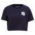 MANGA CORTA CROP MLB NEW YORK YANKEES CLASSIC ESSENTIALS PARA MUJER