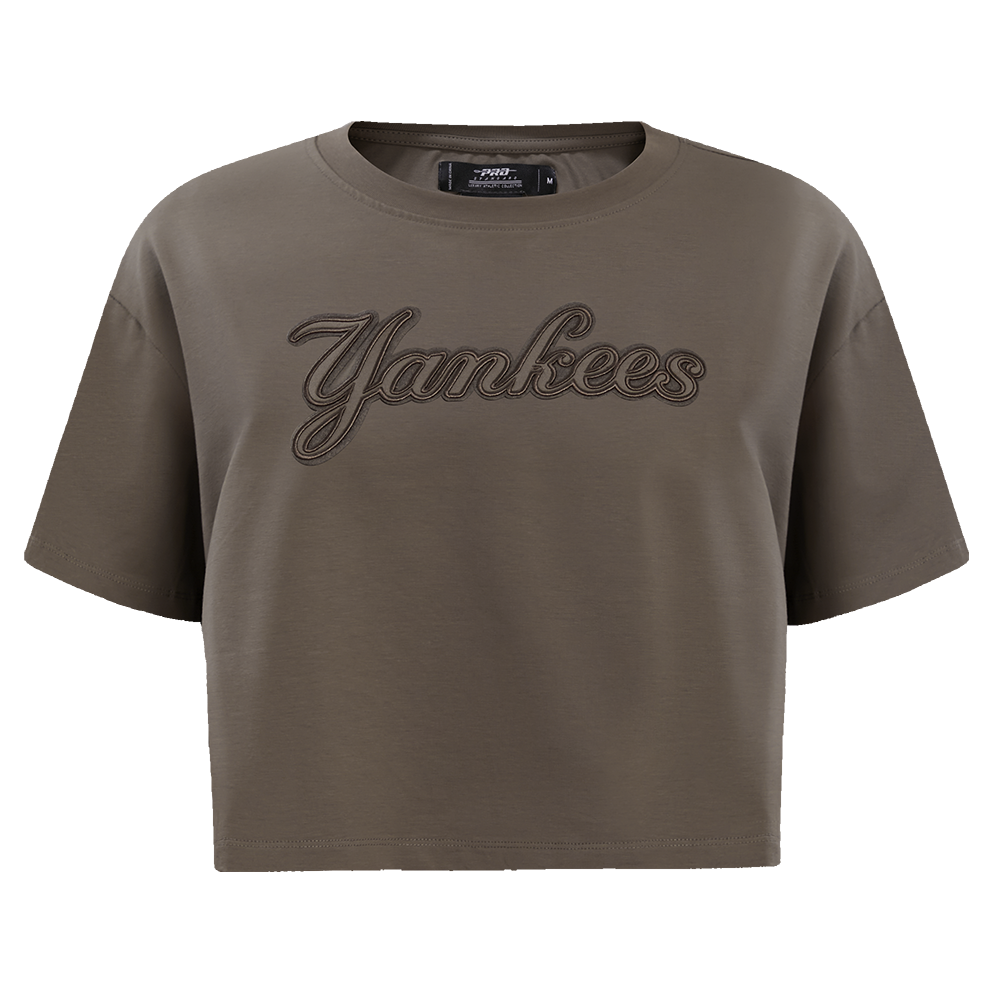 MANGA CORTA CROP MLB NEW YORK YANKEES NEUTRAL PARA MUJER