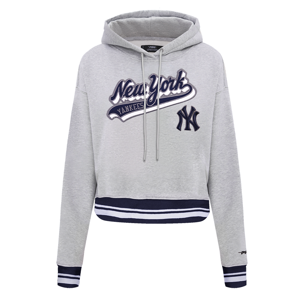SUDADERA CON GORRO MLB NEW YORK YANKEES SCRIPT TAIL PARA MUJER
