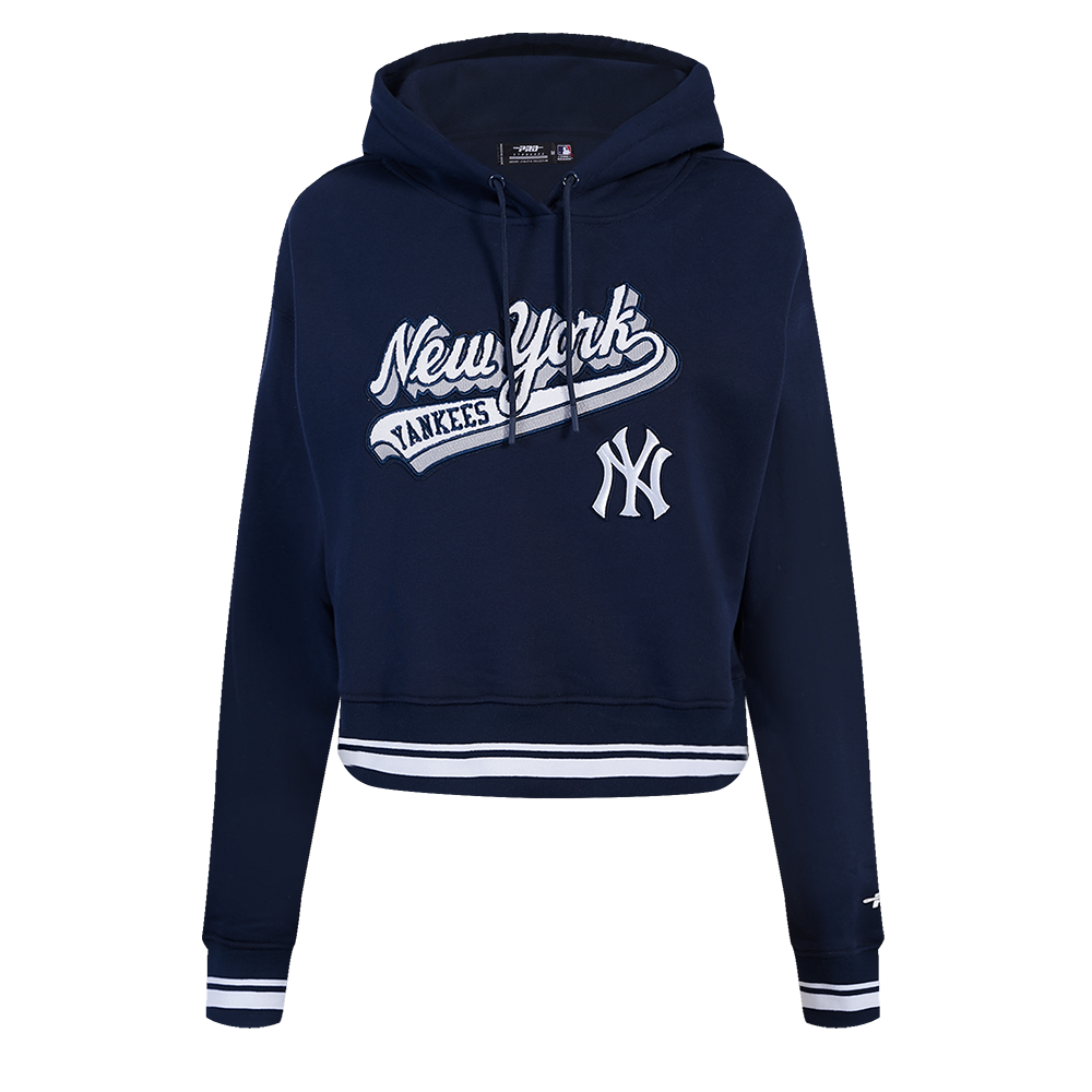 SUDADERA CON GORRO MLB NEW YORK YANKEES SCRIPT TAIL PARA MUJER