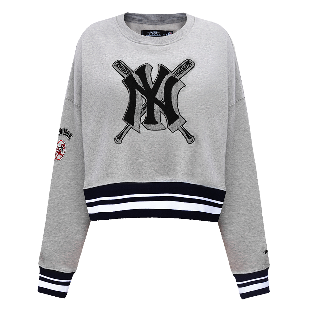 SUDADERA DE CUELLO REDONDO MLB NEW YORK YANKEES MASH UP PARA MUJER