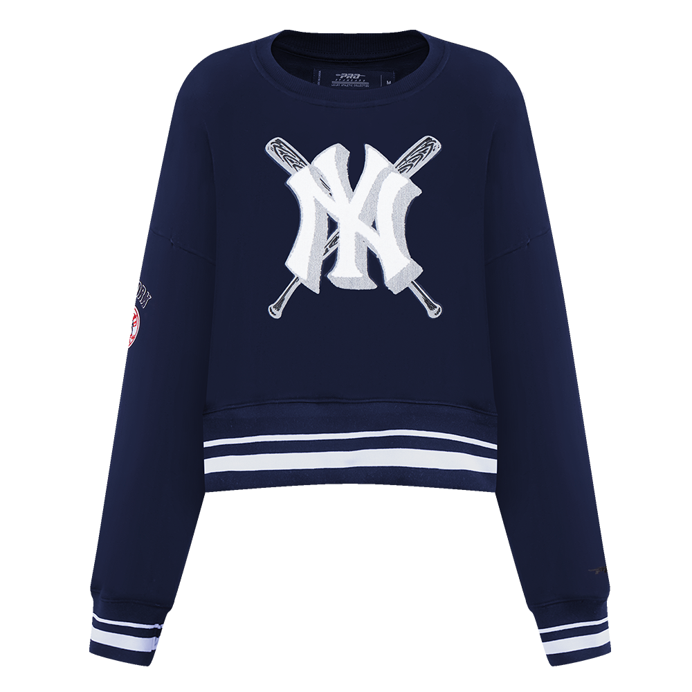 SUDADERA DE CUELLO REDONDO MLB NEW YORK YANKEES MASH UP PARA MUJER
