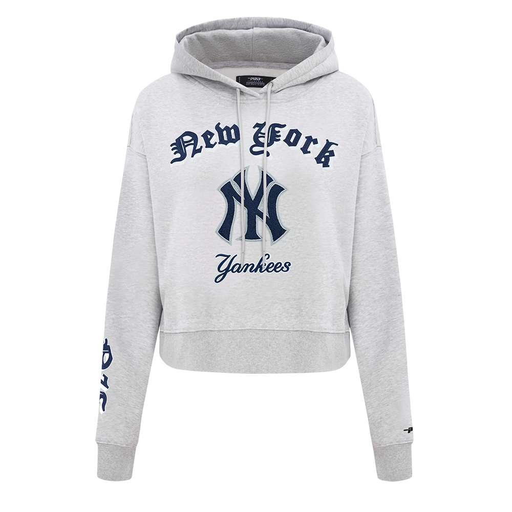 SUDADERA CON GORRO MLB NEW YORK YANKEES OLD ENGLISH PARA MUJER
