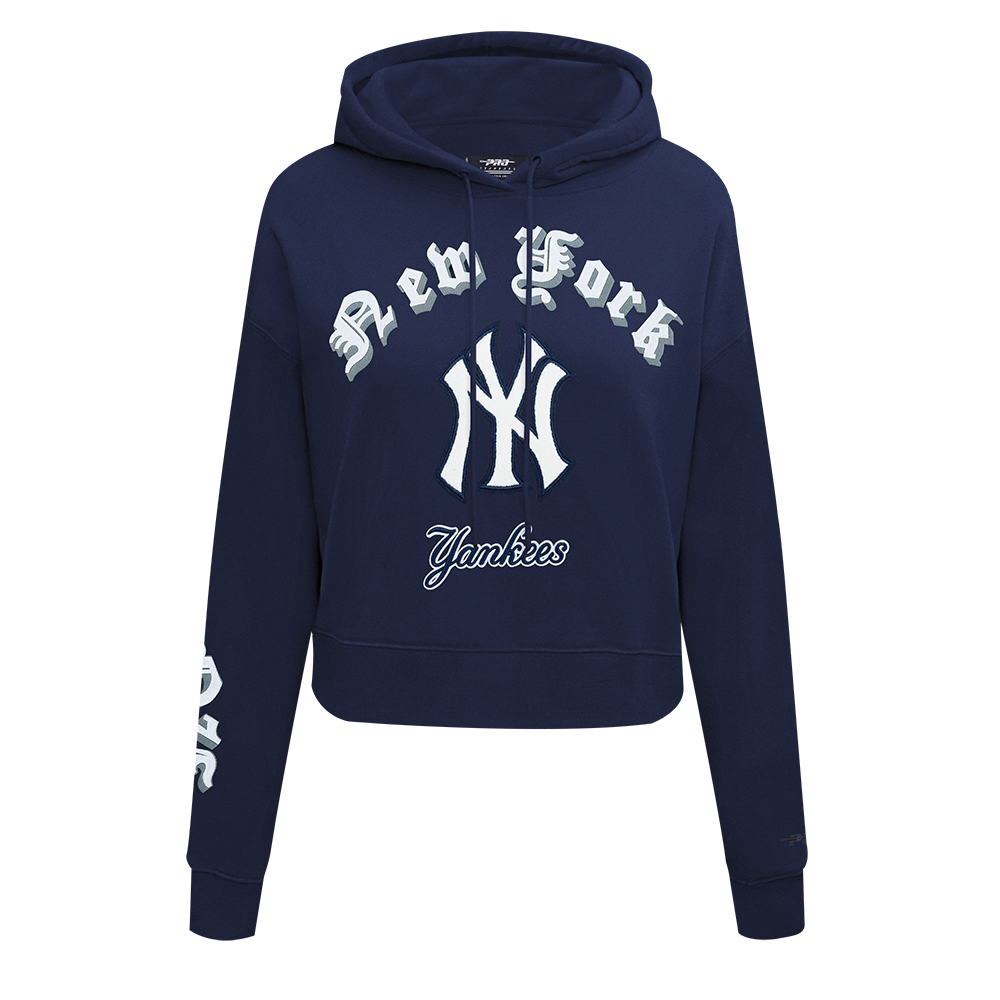 SUDADERA CON GORRO MLB NEW YORK YANKEES OLD ENGLISH PARA MUJER