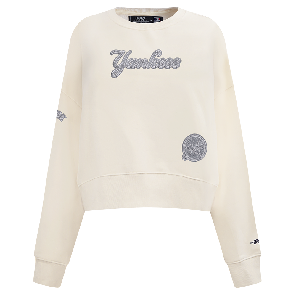 SUDADERA DE CUELLO REDONDO MLB NEW YORK YANKEES REVERSE FRENCH TERRY PARA MUJER