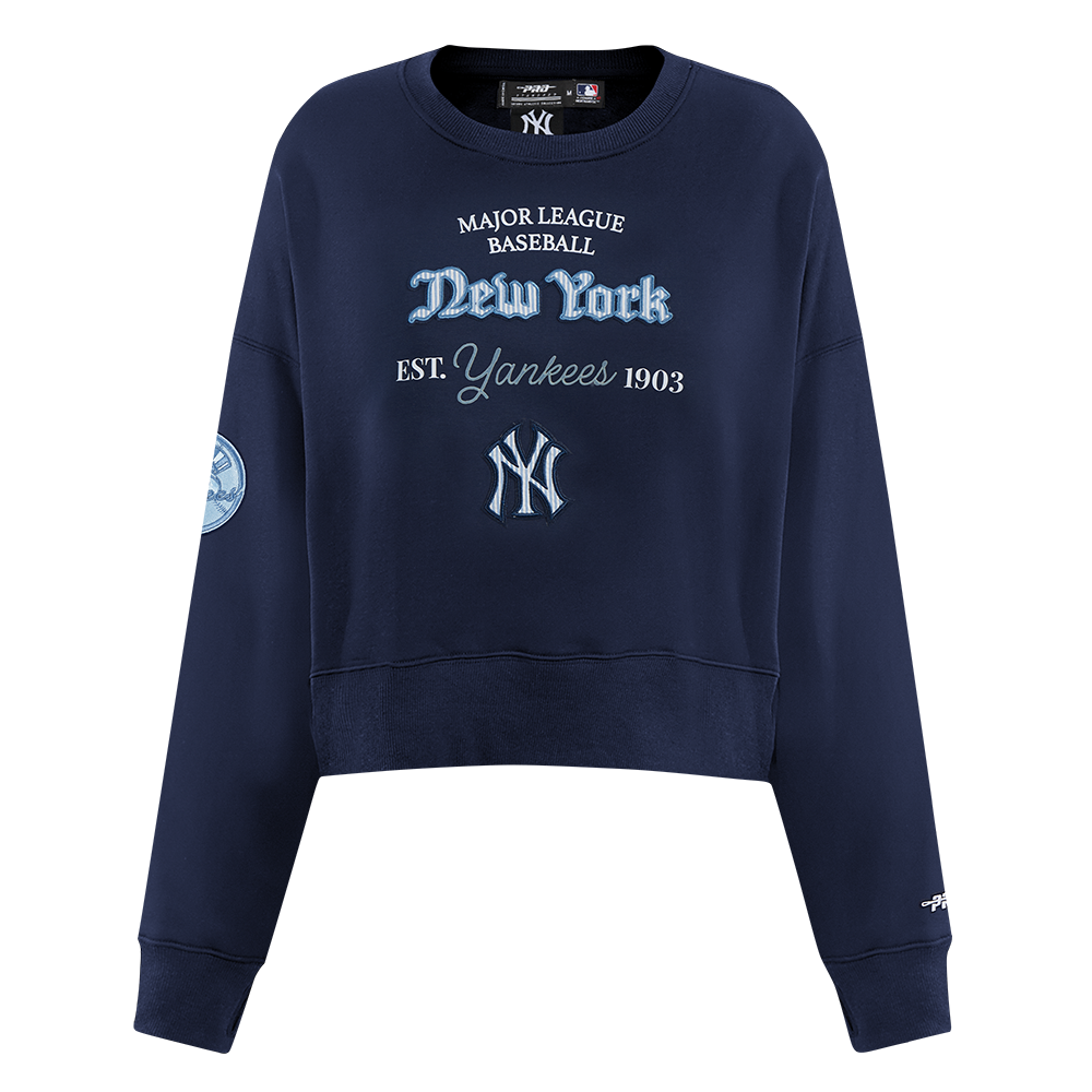 SUDADERA DE CUELLO REDONDO MLB NEW YORK YANKEES COUNTRY CLUB PARA MUJER