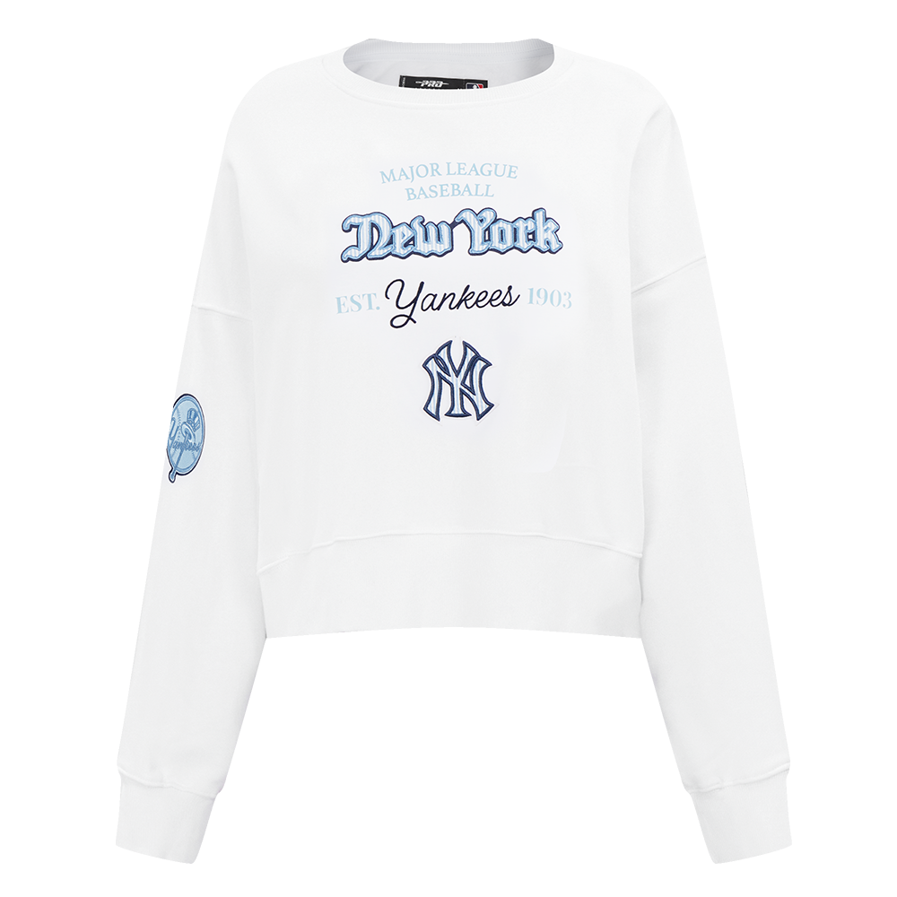 SUDADERA DE CUELLO REDONDO MLB NEW YORK YANKEES COUNTRY CLUB PARA MUJER