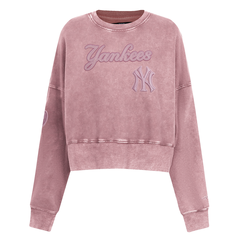 SUDADERA DE CUELLO REDONDO MLB NEW YORK YANKEES WASHED CLASSIC PARA MUJER
