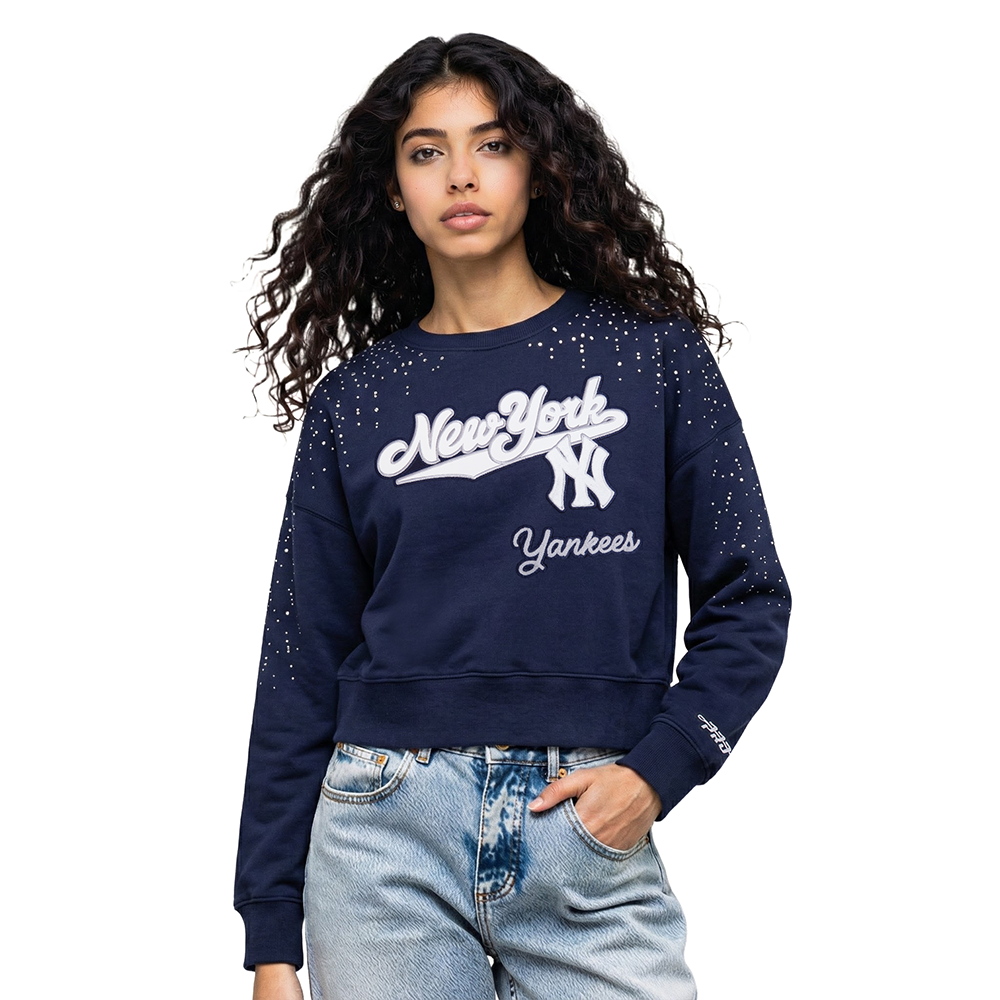 SUDADERA DE CUELLO REDONDO MLB NEW YORK YANKEES LEGACY PARA MUJER