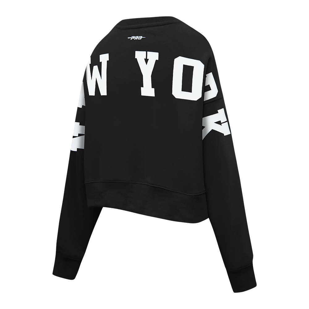 SUDADERA DE CUELLO REDONDO MLB NEW YORK YANKEES WINGSPAN PARA MUJER