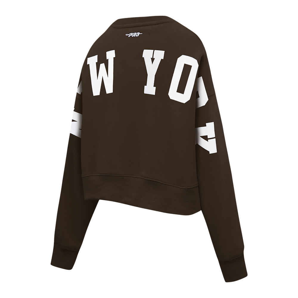 SUDADERA DE CUELLO REDONDO MLB NEW YORK YANKEES WINGSPAN PARA MUJER