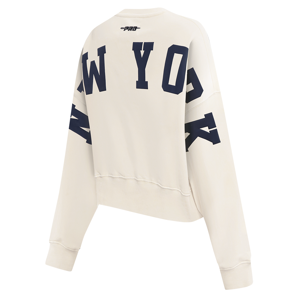 SUDADERA DE CUELLO REDONDO MLB NEW YORK YANKEES WINGSPAN PARA MUJER