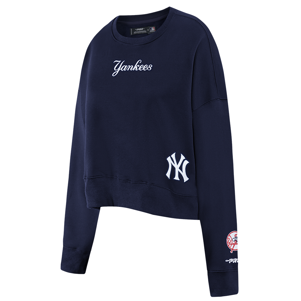 SUDADERA DE CUELLO REDONDO MLB NEW YORK YANKEES WINGSPAN PARA MUJER