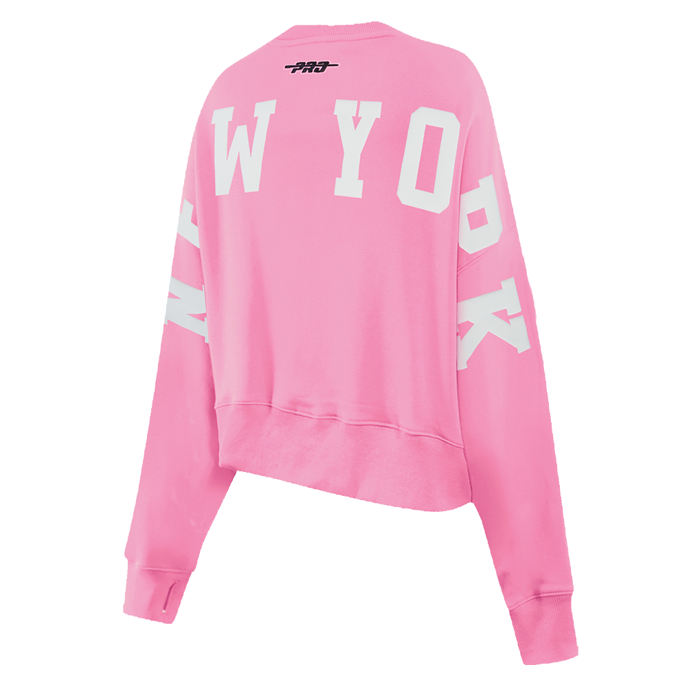 SUDADERA DE CUELLO REDONDO MLB NEW YORK YANKEES WINGSPAN PARA MUJER