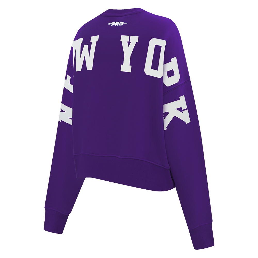 SUDADERA DE CUELLO REDONDO MLB NEW YORK YANKEES WINGSPAN PARA MUJER