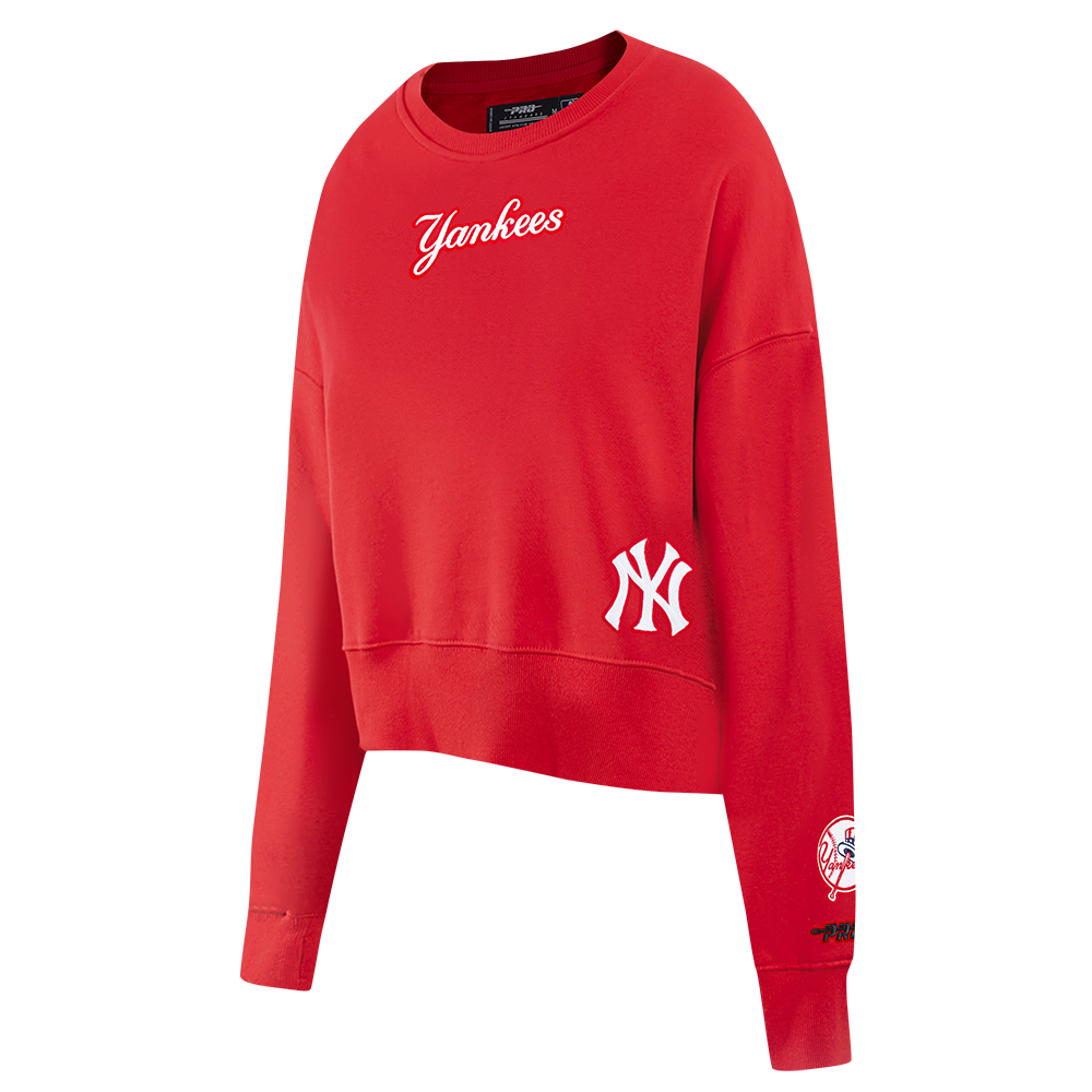SUDADERA DE CUELLO REDONDO MLB NEW YORK YANKEES WINGSPAN PARA MUJER