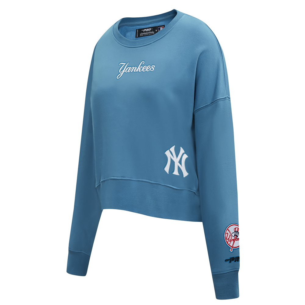 SUDADERA DE CUELLO REDONDO MLB NEW YORK YANKEES WINGSPAN PARA MUJER