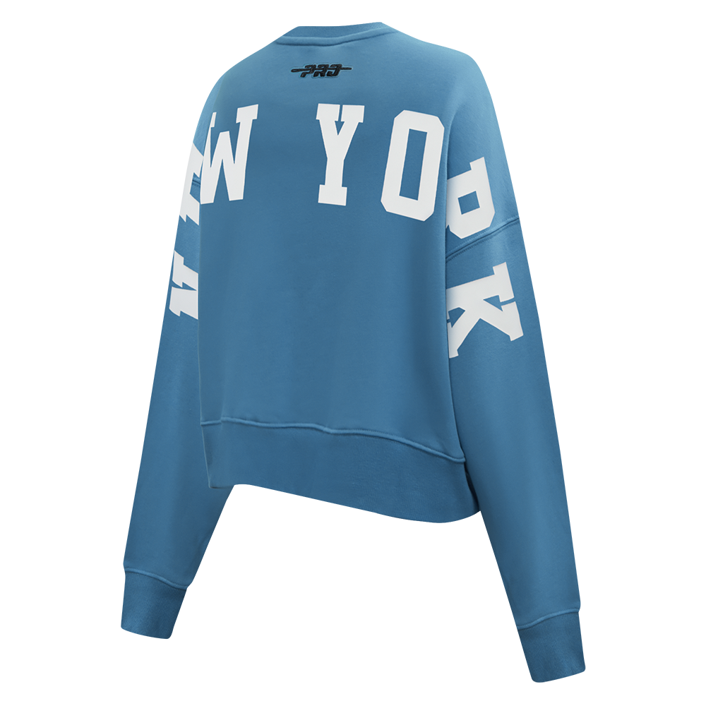 SUDADERA DE CUELLO REDONDO MLB NEW YORK YANKEES WINGSPAN PARA MUJER
