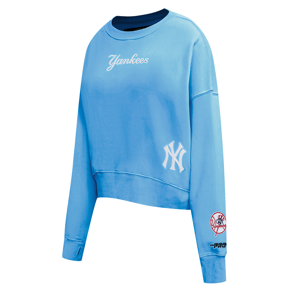 SUDADERA DE CUELLO REDONDO MLB NEW YORK YANKEES WINGSPAN PARA MUJER