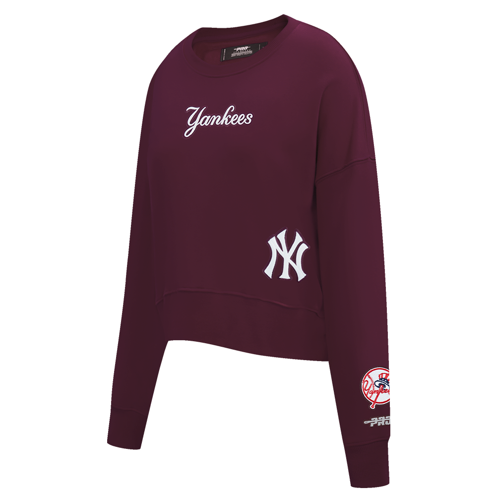 SUDADERA DE CUELLO REDONDO MLB NEW YORK YANKEES WINGSPAN PARA MUJER