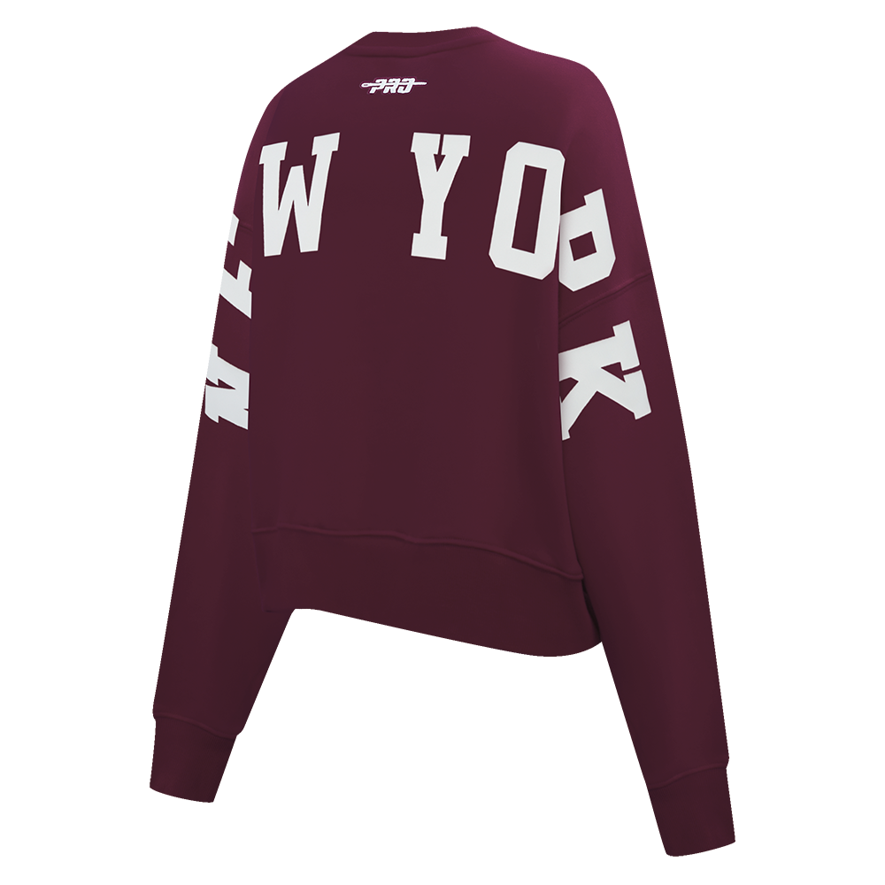 SUDADERA DE CUELLO REDONDO MLB NEW YORK YANKEES WINGSPAN PARA MUJER