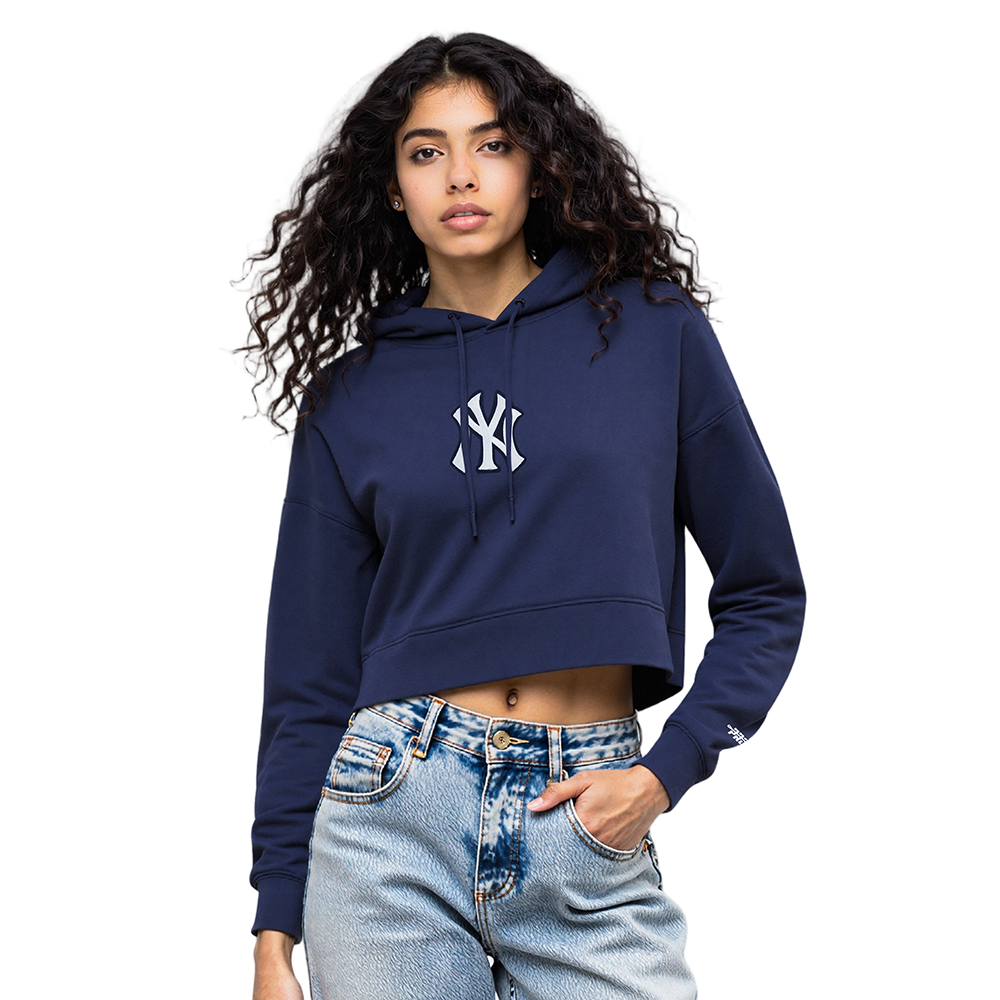 SUDADERA CON GORRO MLB NEW YORK YANKEES WINGSPAN PARA MUJER