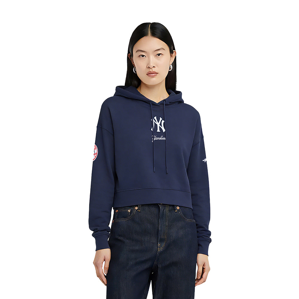 SUDADERA CON GORRO MLB NEW YORK YANKEES CLASSIC CHENILLE PARA MUJER