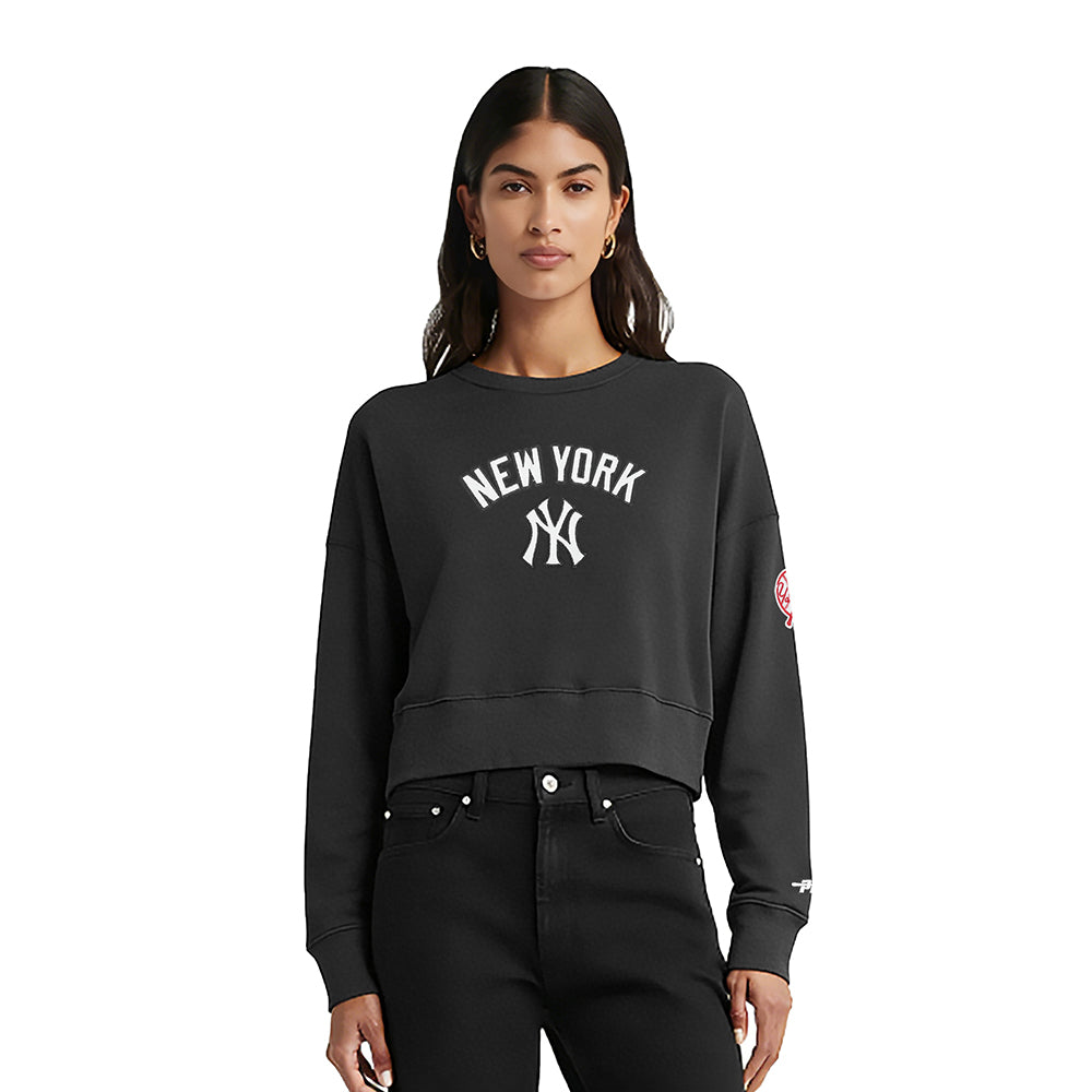 SUDADERA DE CUELLO REDONDO MLB NEW YORK YANKEES CLASSIC CHENILLE PARA MUJER