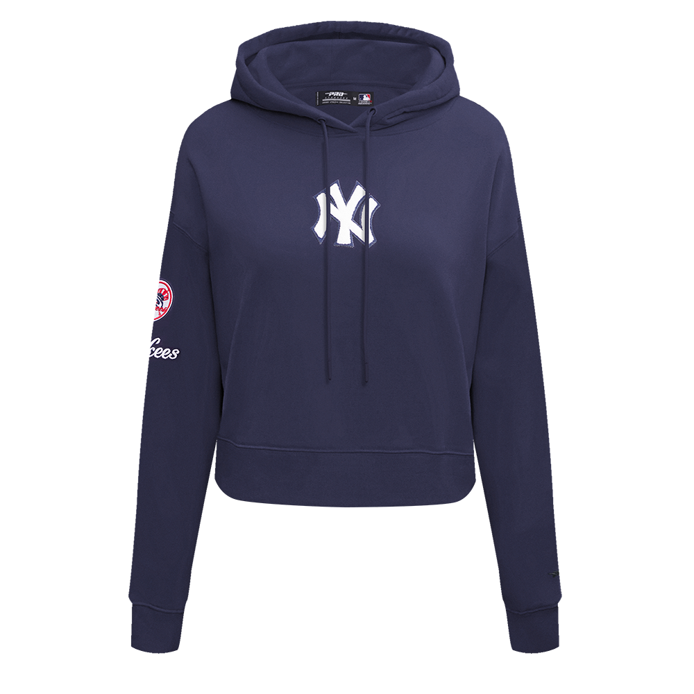 SUDADERA CON GORRO MLB NEW YORK YANKEES CLASSIC ESSENTIALS PARA MUJER