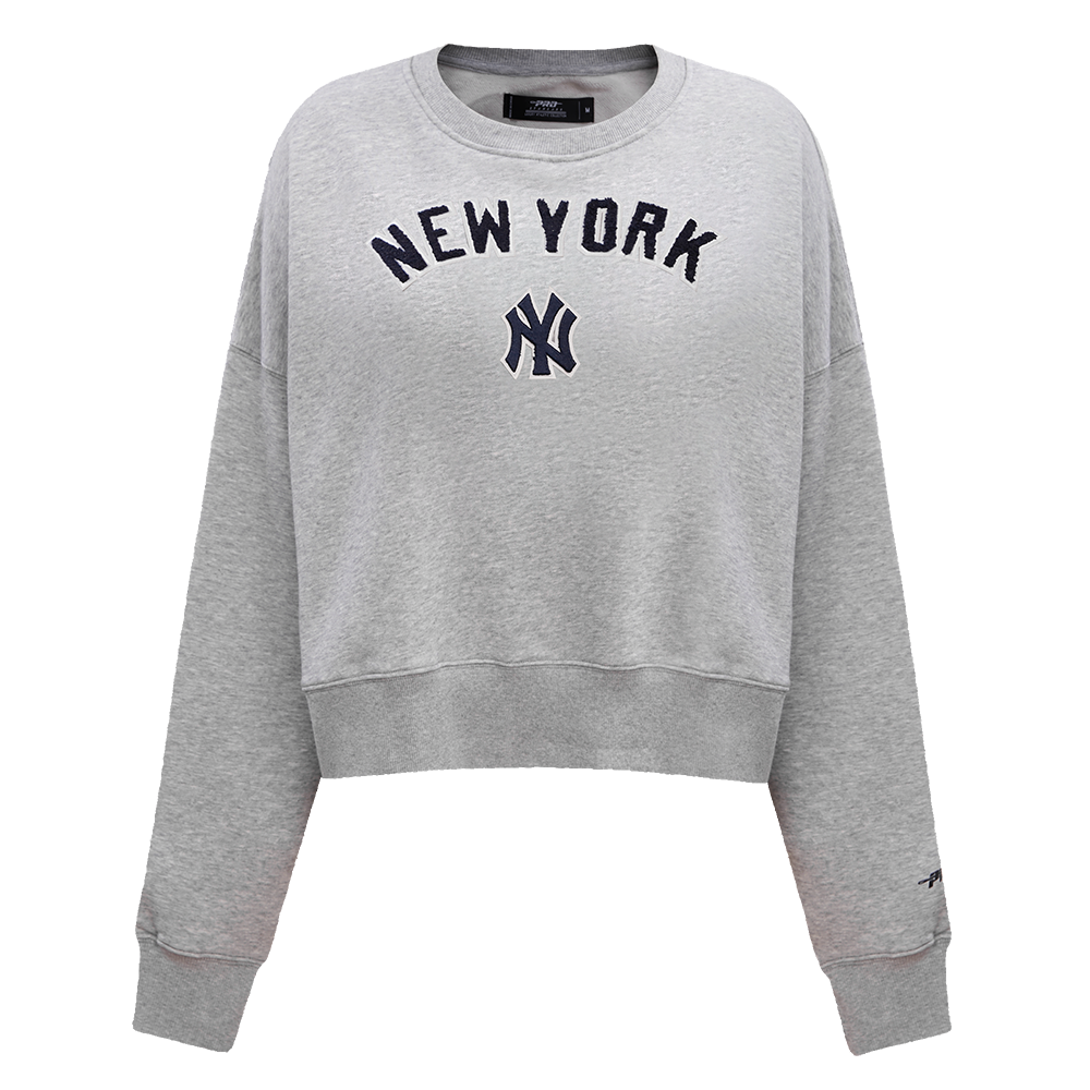SUDADERA DE CUELLO REDONDO MLB NEW YORK YANKEES CLASSIC ESSENTIALS PARA MUJER