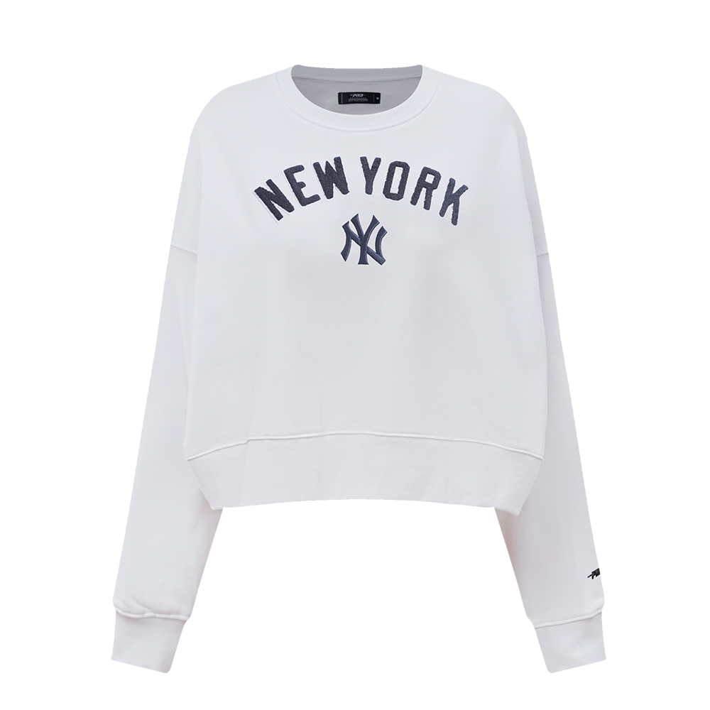 SUDADERA DE CUELLO REDONDO MLB NEW YORK YANKEES CLASSIC ESSENTIALS PARA MUJER
