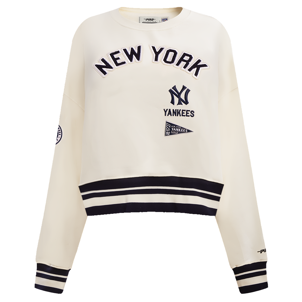 SUDADERA DE CUELLO REDONDO MLB NEW YORK YANKEES RETRO CLASSICS PARA MUJER