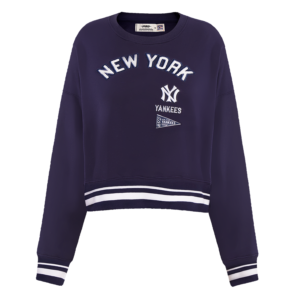 SUDADERA DE CUELLO REDONDO MLB NEW YORK YANKEES RETRO CLASSICS PARA MUJER