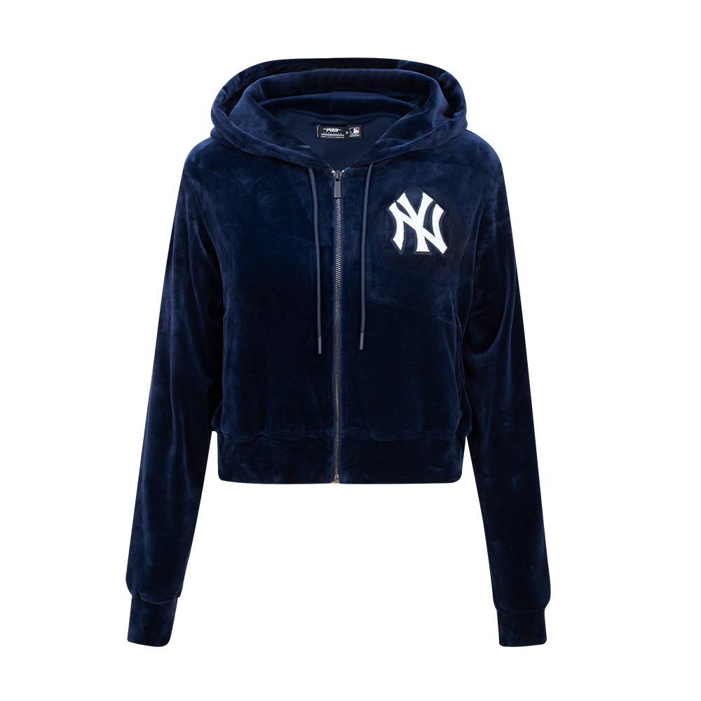 SUDADERA CON CIERRE MLB NEW YORK YANKEES CLASSIC ESSENTIALS PARA MUJER