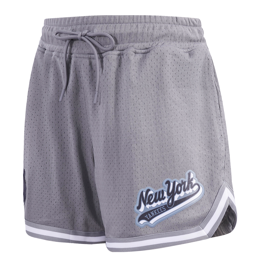 SHORTS DE MALLA MLB NEW YORK YANKEES SCRIPT TAIL PARA MUJER