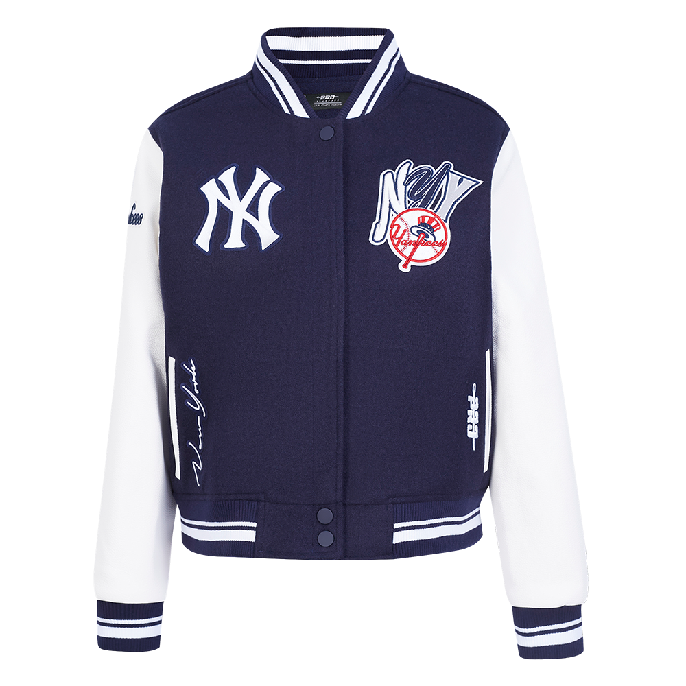 CHAMARRA UNIVERSITARIA MLB NEW YORK YANKEES CITY RANSOM PARA MUJER