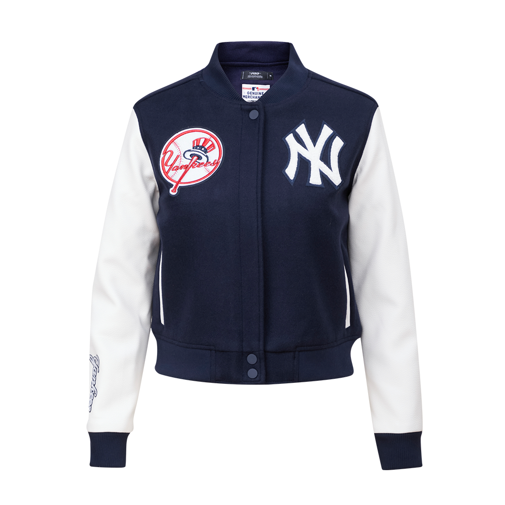 CHAMARRA UNIVERSITARIA MLB NEW YORK YANKEES CLASSIC ESSENTIALS PARA MUJER
