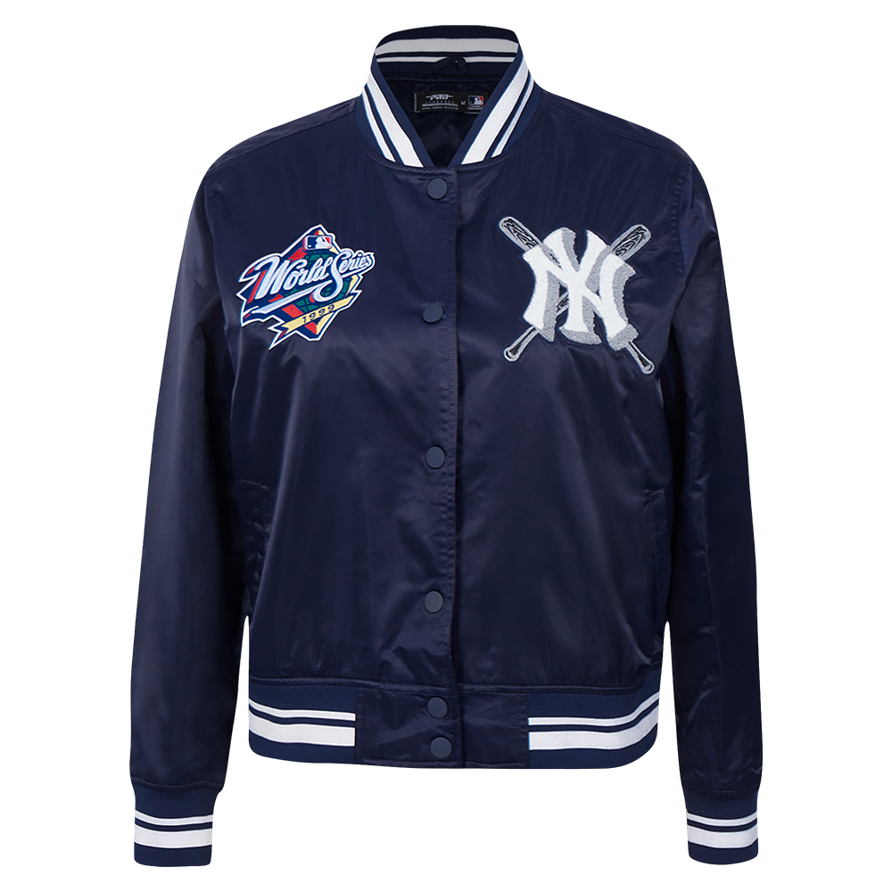 CHAMARRA DE SATÍN MLB NEW YORK YANKEES MASH UP PARA MUJER