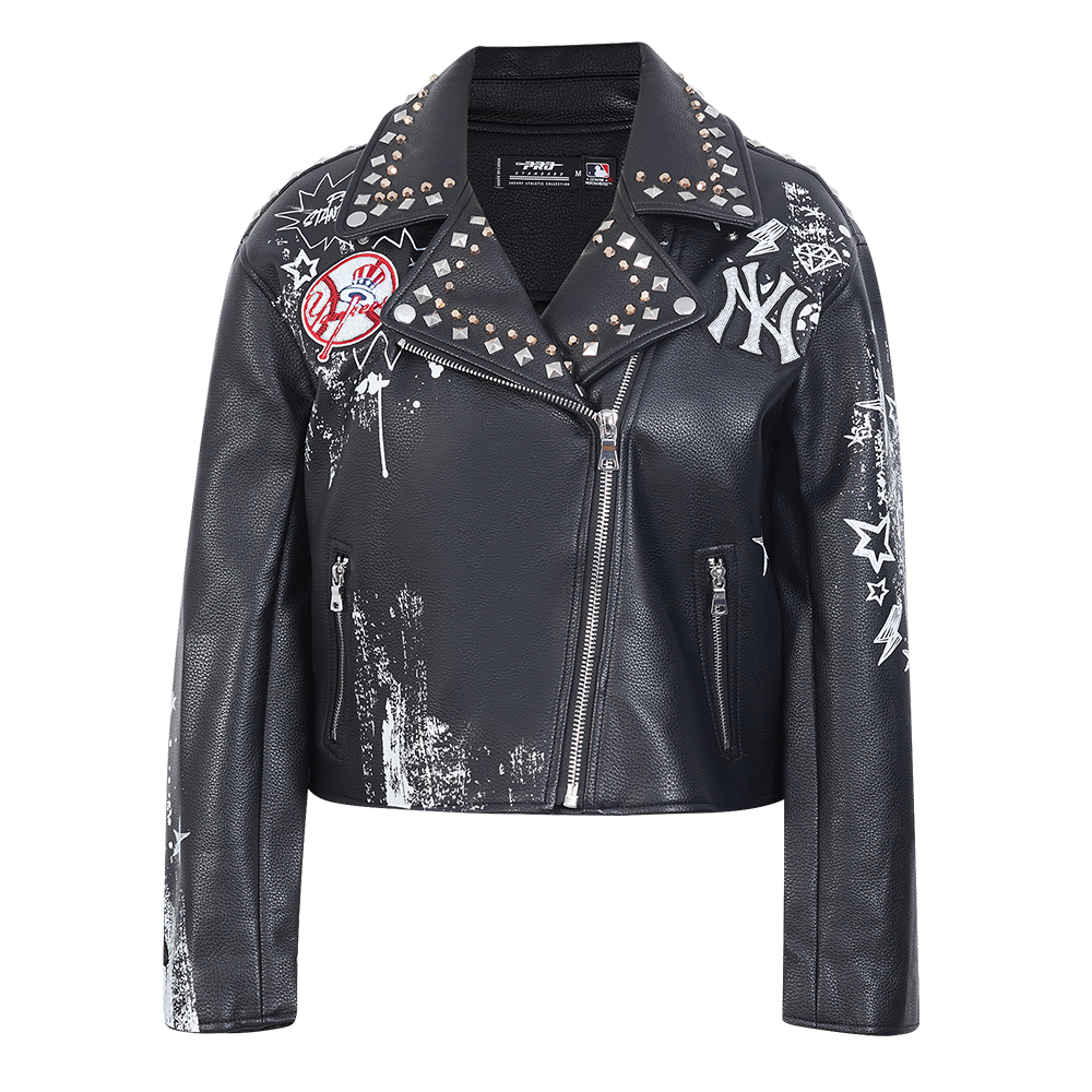 CHAMARRA DE CUERO MLB NEW YORK YANKEES SKETCHBOOK PARA MUJER