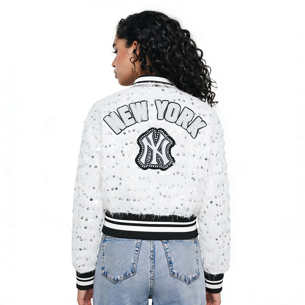 CHAMARRA MLB NEW YORK YANKEES FASHION GLAM  PARA MUJER