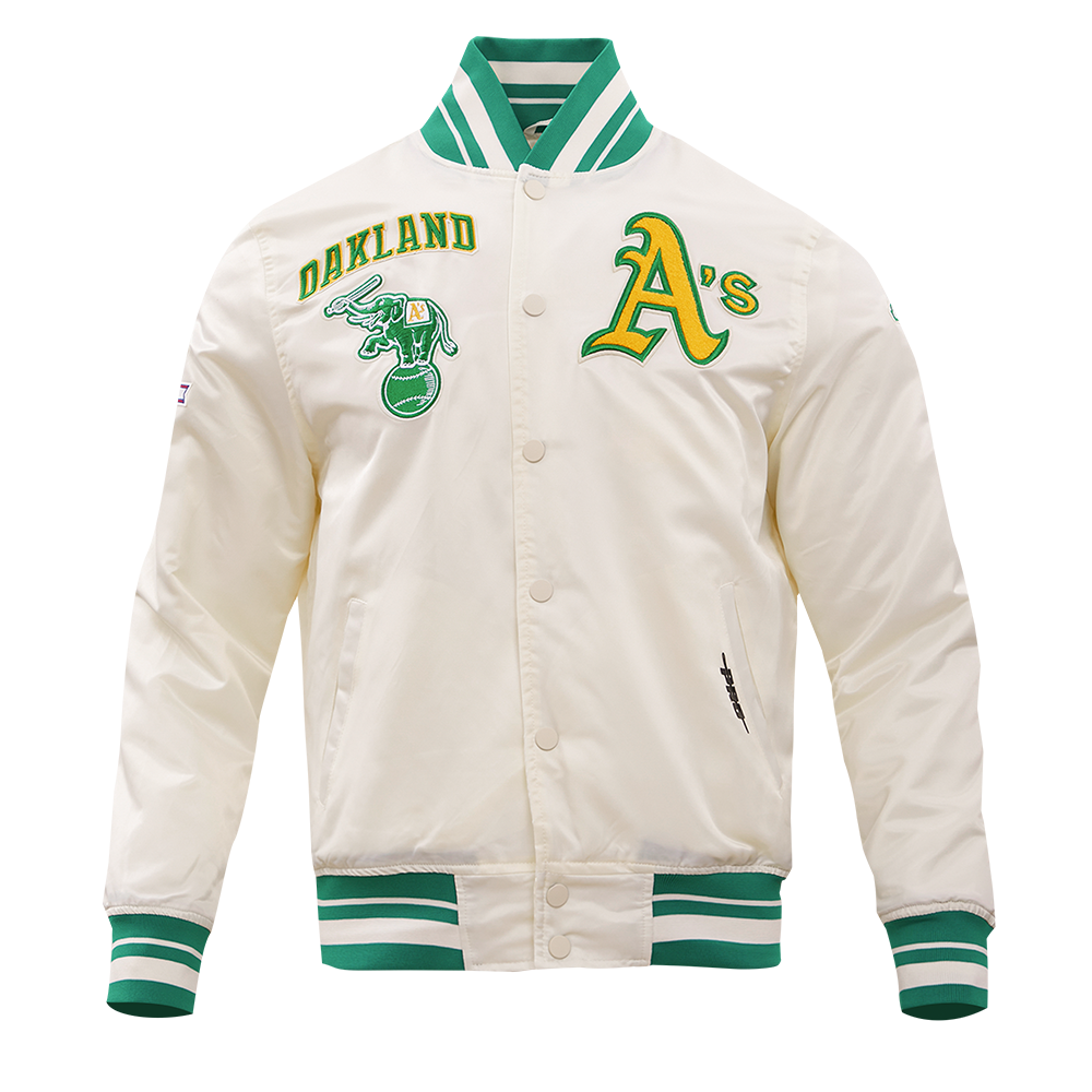 CHAMARRA DE SATÍN MLB OAKLAND ATHLETICS RETRO CLASSICS