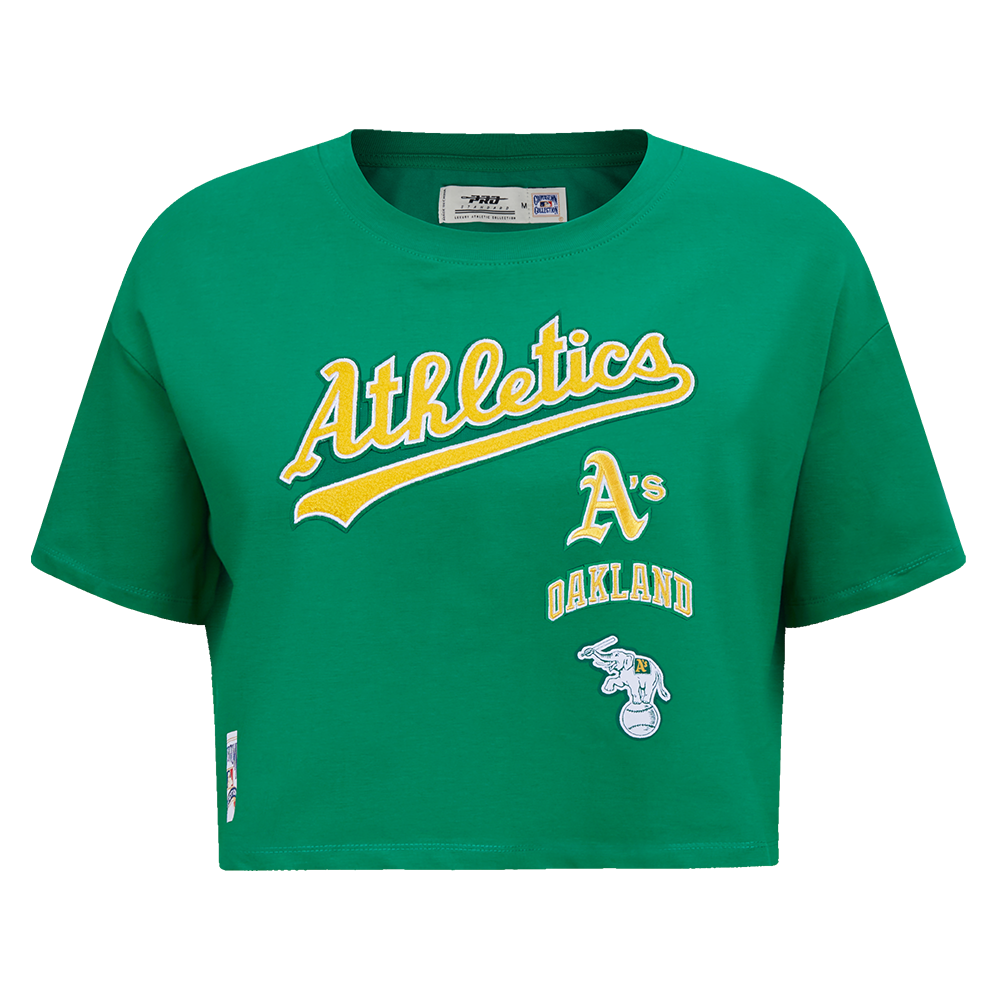 MANGA CORTA CROP MLB OAKLAND ATHLETICS RETRO CLASSICS PARA MUJER