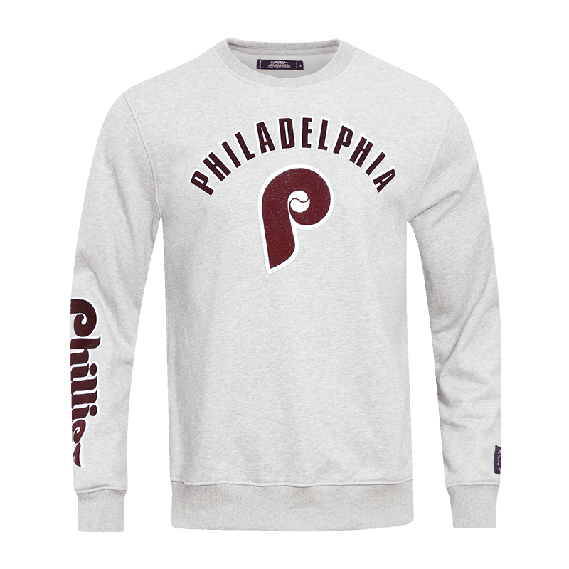 SUDADERA DE CUELLO REDONDO MLB PHILADELPHIA PHILLIES CLASSIC BRISTLE