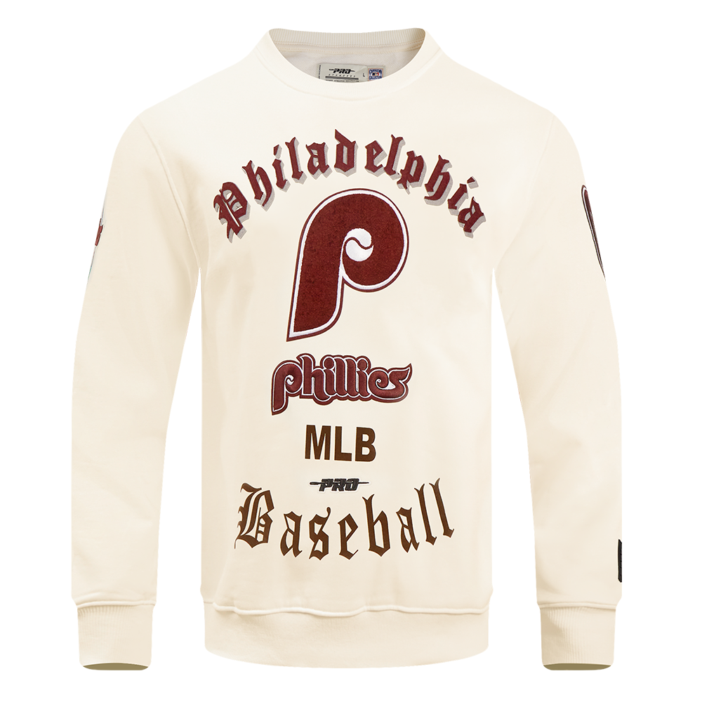 SUDADERA DE CUELLO REDONDO MLB PHILADELPHIA PHILLIES OLD ENGLISH