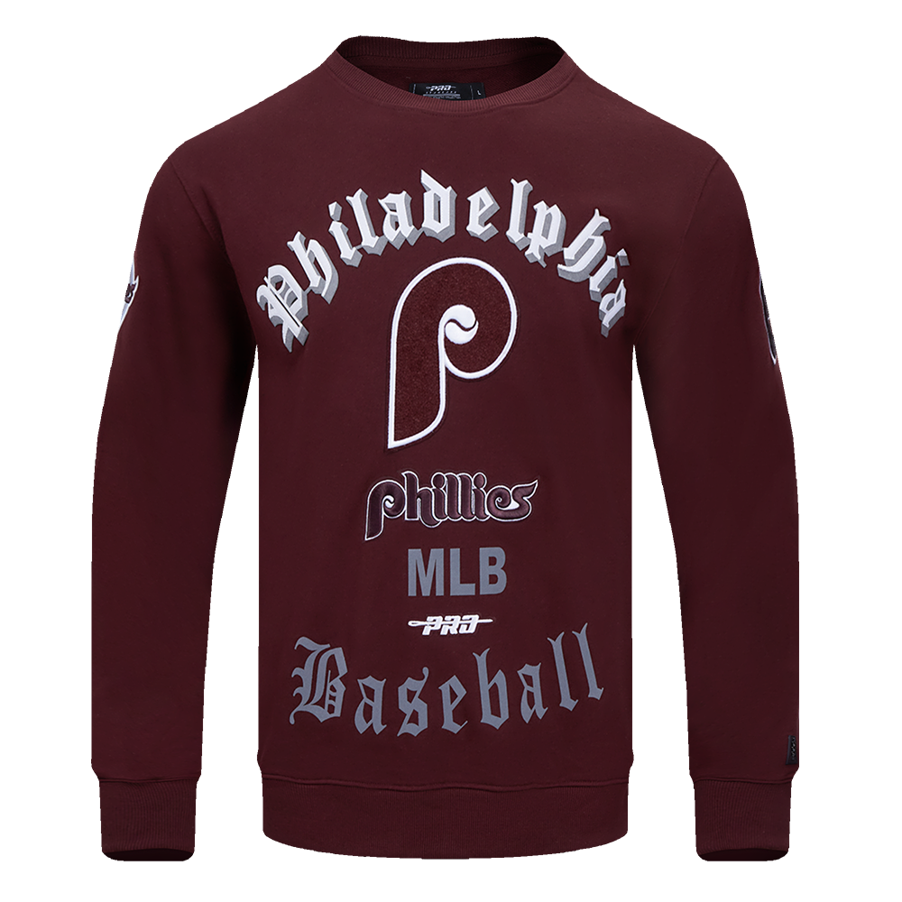 SUDADERA DE CUELLO REDONDO MLB PHILADELPHIA PHILLIES OLD ENGLISH