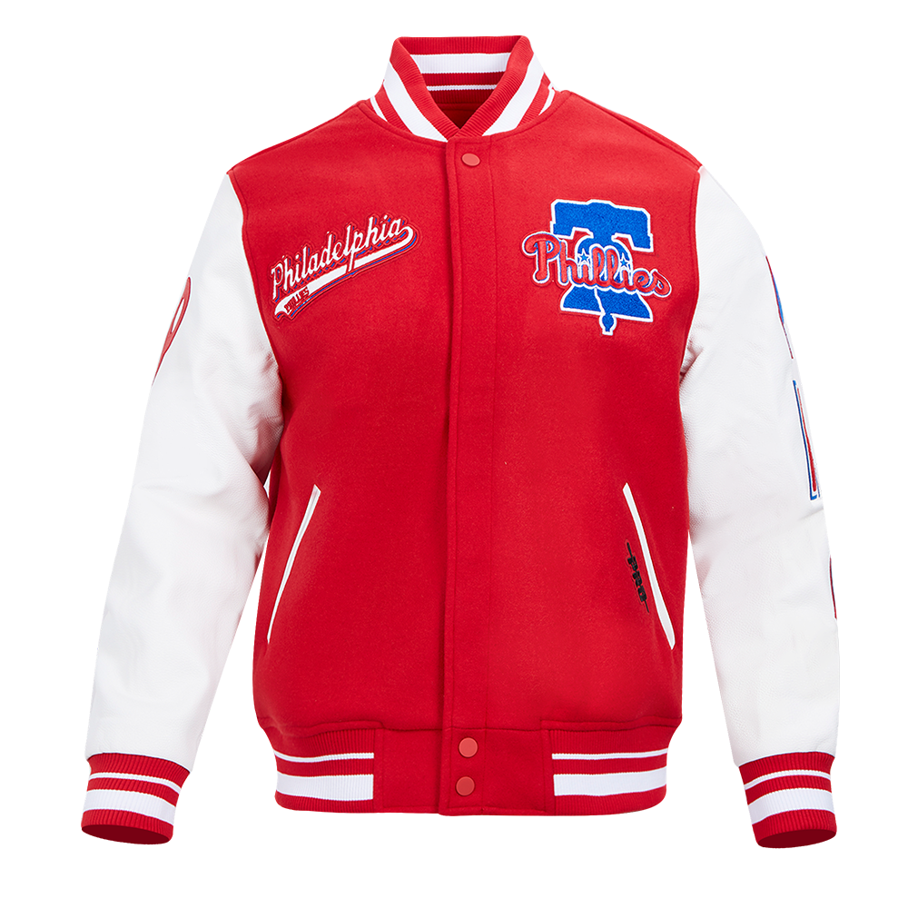 CHAMARRA UNIVERSITARIA MLB PHILADELPHIA PHILLIES SCRIPT TAIL