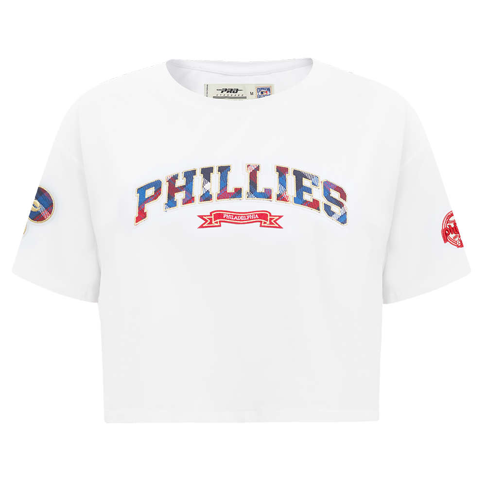 MANGA CORTA CROP MLB PHILADELPHIA PHILLIES PRO PREP PARA MUJER