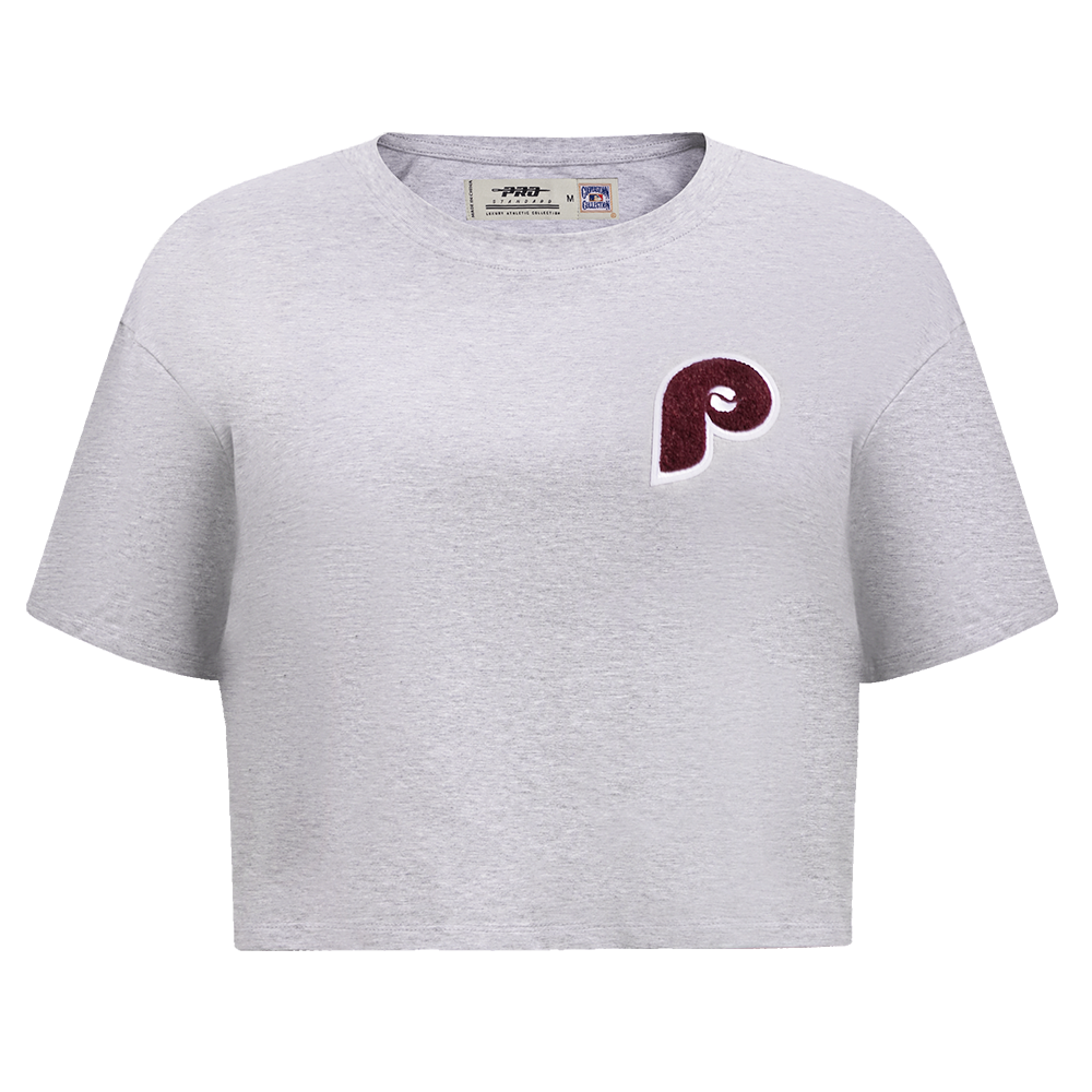 MANGA CORTA CROP MLB PHILADELPHIA PHILLIES CLASSIC ESSENTIALS PARA MUJER