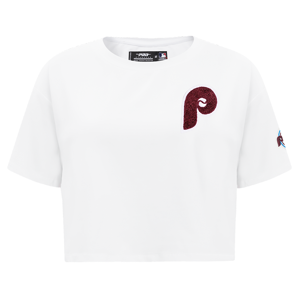 MANGA CORTA CROP MLB PHILADELPHIA PHILLIES CLASSIC ESSENTIALS PARA MUJER